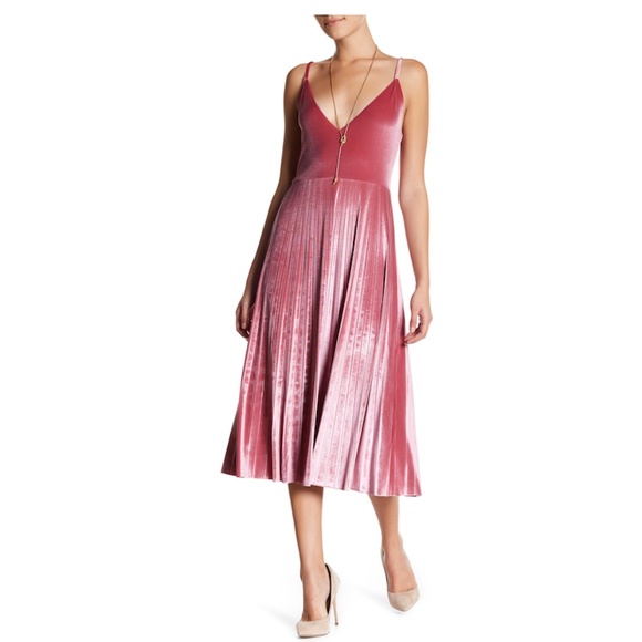 free press Dresses & Skirts - Free Press V-Neck Velvet Sleeveless Dress NWT